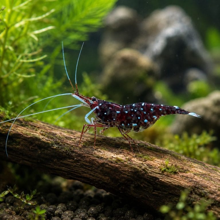 Berried Female Black Sulawesi White Sock Shrimp