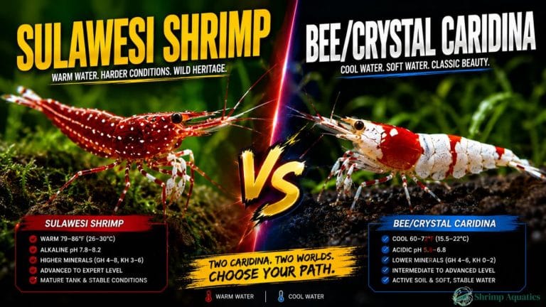 Caridina vs Sulawesi Shrimp