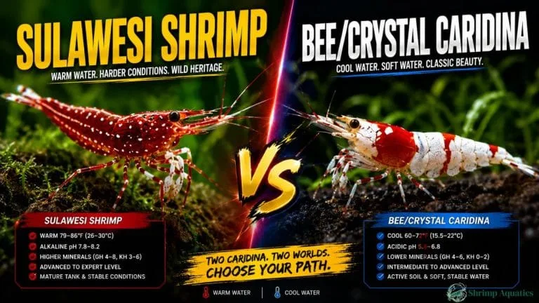 Caridina vs Sulawesi Shrimp: Which Specialist Shrimp Fits Your Tank?