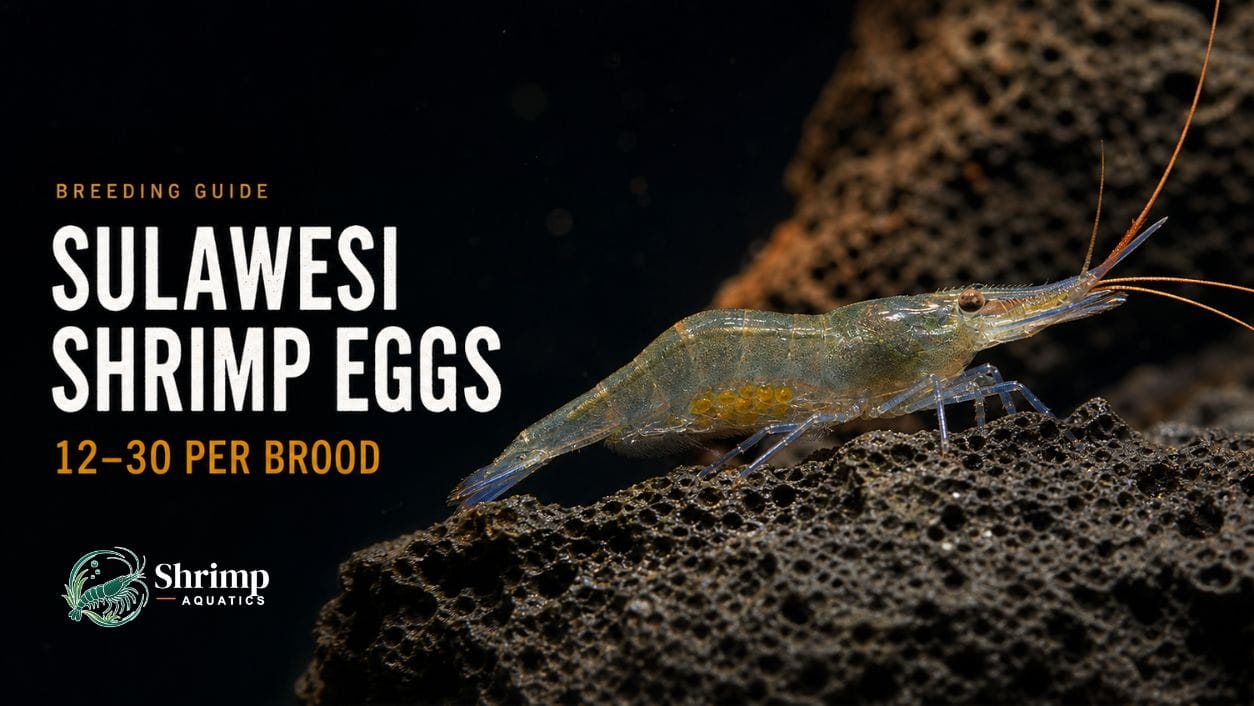 How Many Eggs Does a Female Sulawesi Shrimp Carry per Brood?