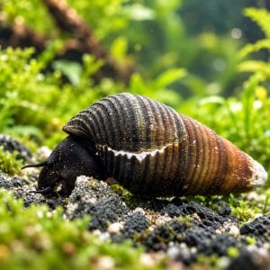 Black Dov Rabbit Snail (Tylomelania sp.)