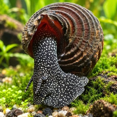 Black Spotted Rabbit Snail