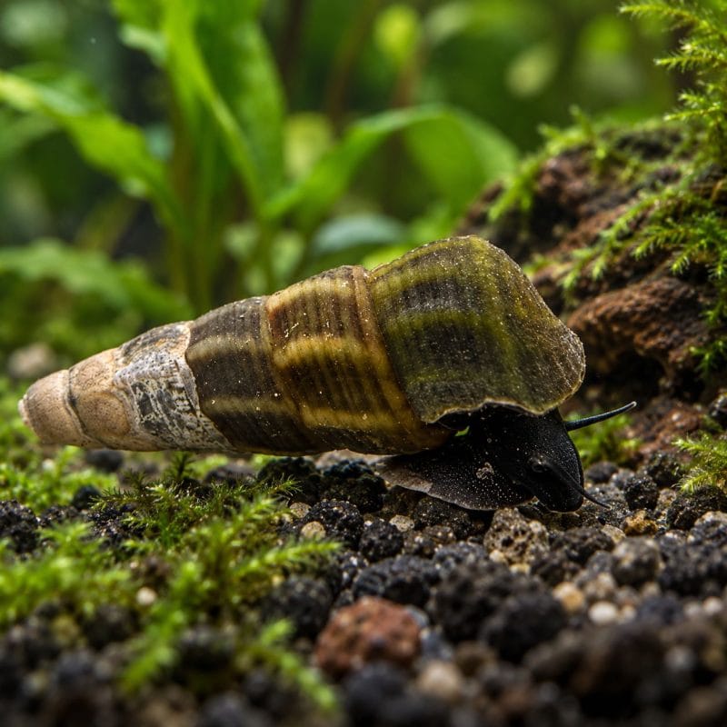 Black Tominanga Rabbit Snail