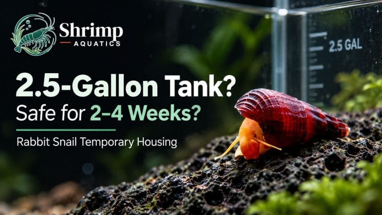 Can a Rabbit Snail Stay in a Cycled 2.5-Gallon Tank for Two to Four Weeks?