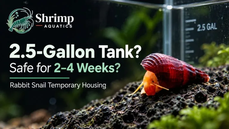 Can a Rabbit Snail Stay in a Cycled 2.5-Gallon Tank for Two to Four Weeks?