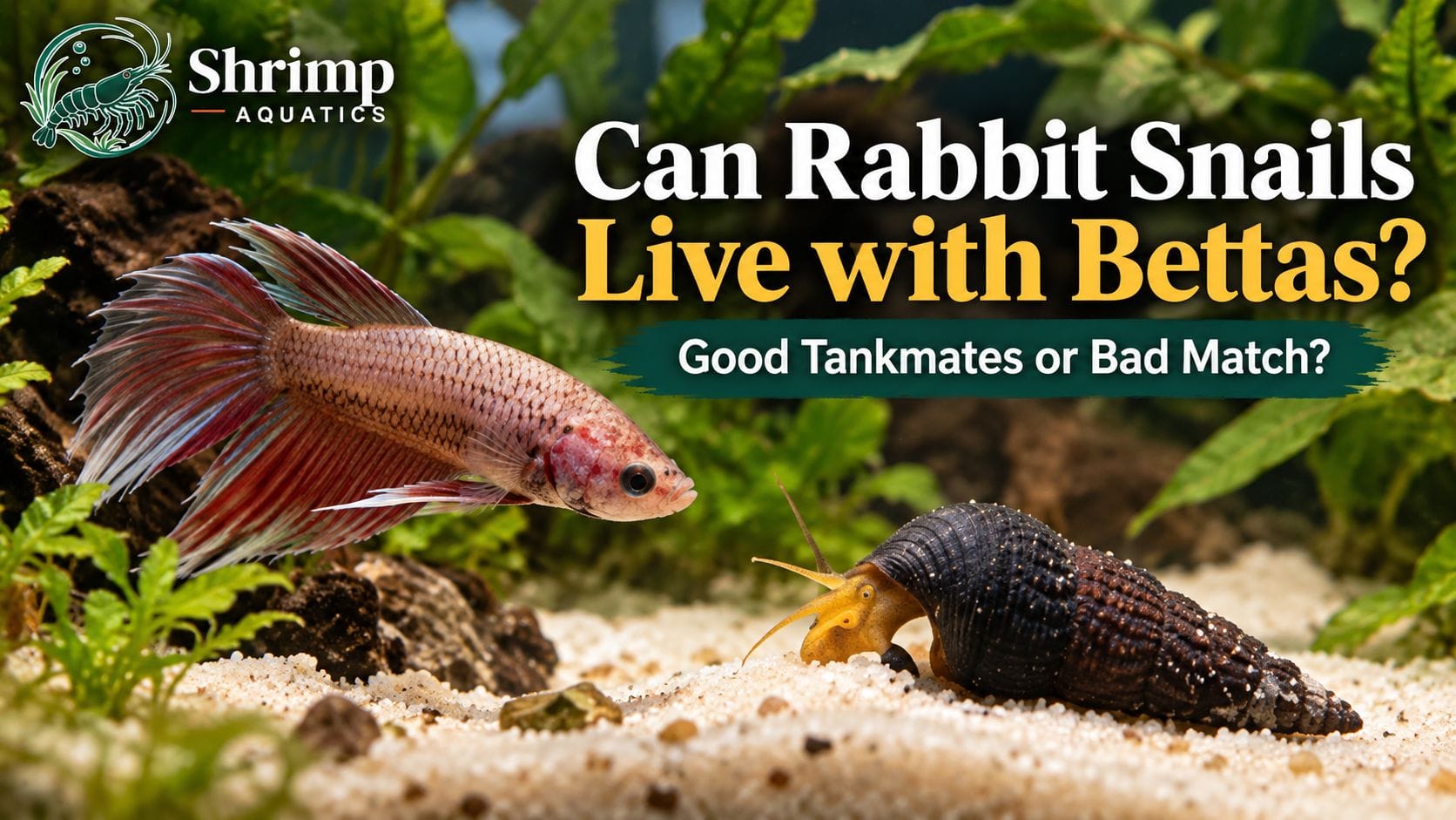 Can Rabbit Snails Live with Bettas
