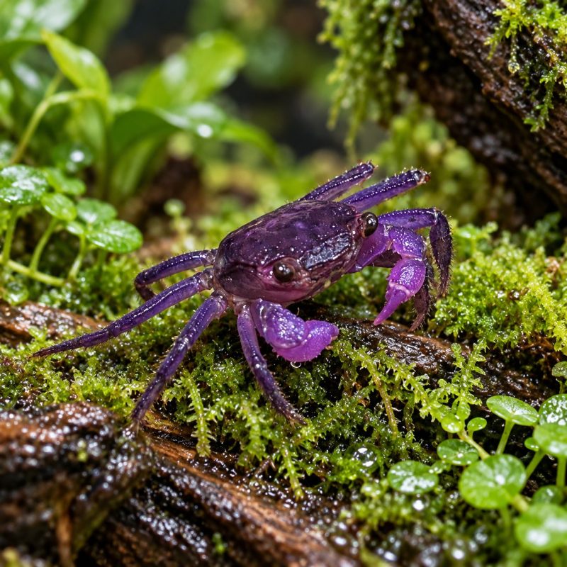 female purple vampire crab Purple Vampire Crab (Geosesarma sp.dennerle)