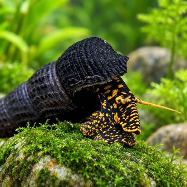 Golden Spotted Rabbit Snail (Tylomelania sp.)