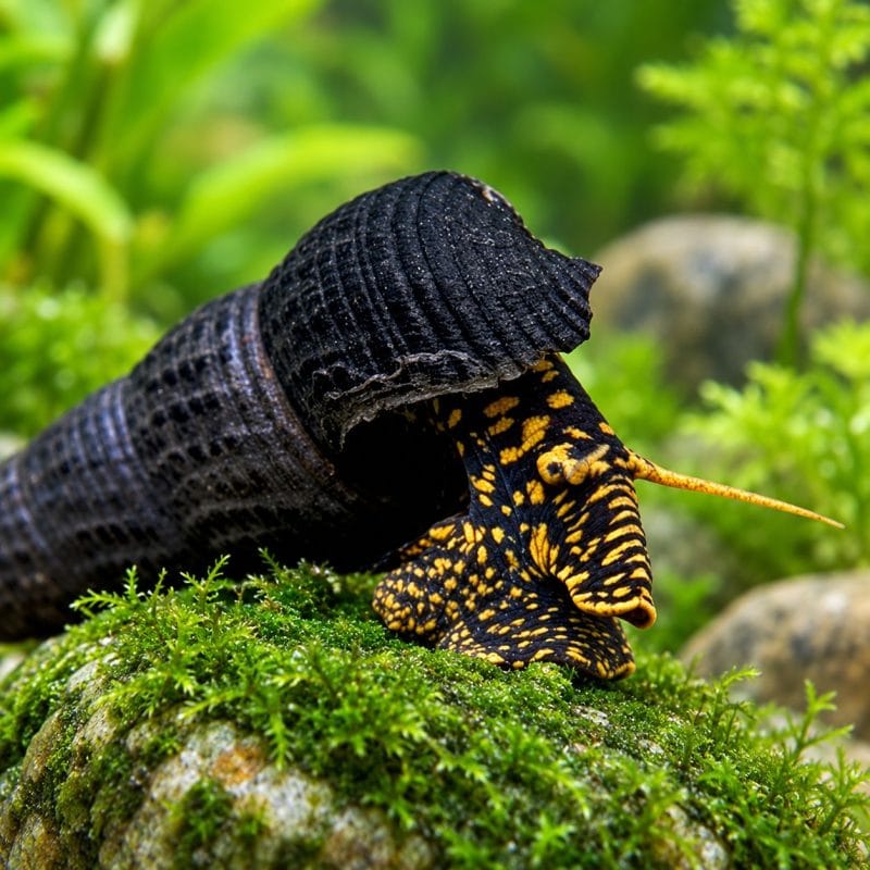Golden Spotted Rabbit Snail