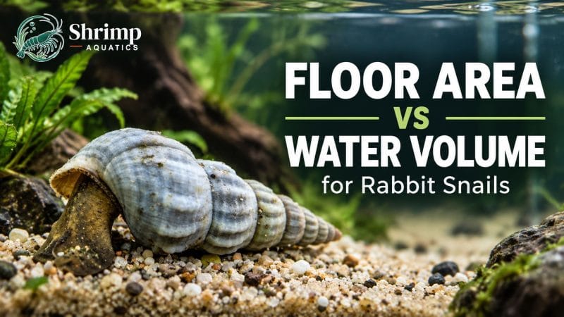 Is floor area more important than water volume for rabbit snails?