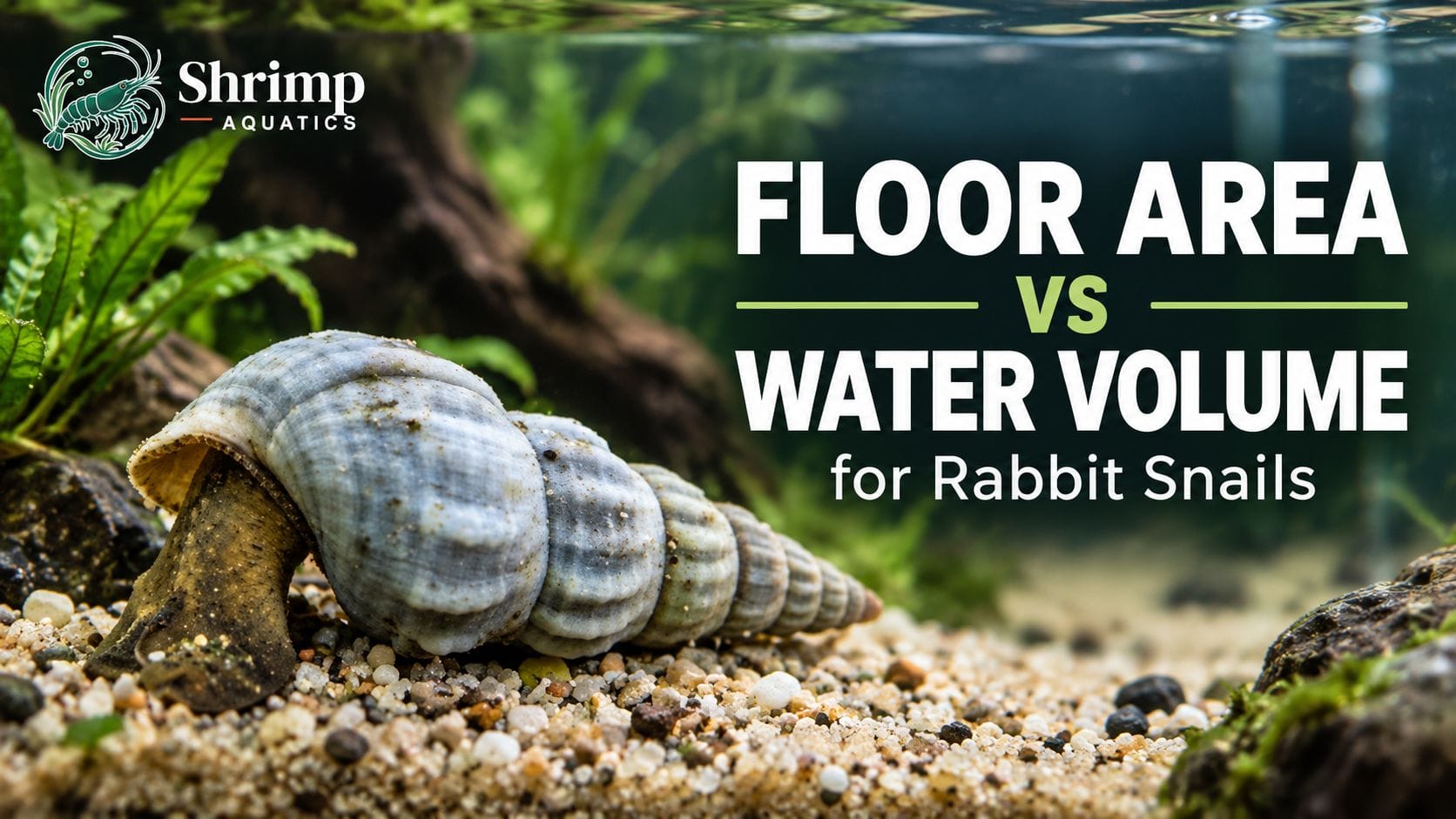 Is floor area more important than water volume for rabbit snails?