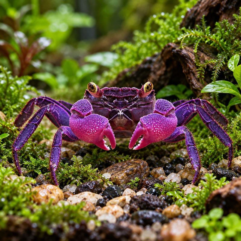 male purple vampire crab Purple Vampire Crab (Geosesarma sp.dennerle)