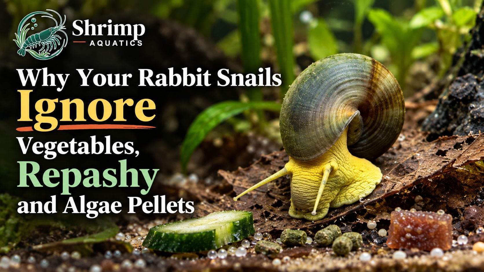 Why Your Rabbit Snails Ignore Vegetables, Repashy and Algae Pellets