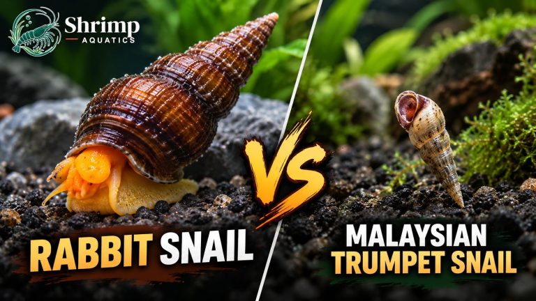 Rabbit Snail vs Malaysian Trumpet Snail