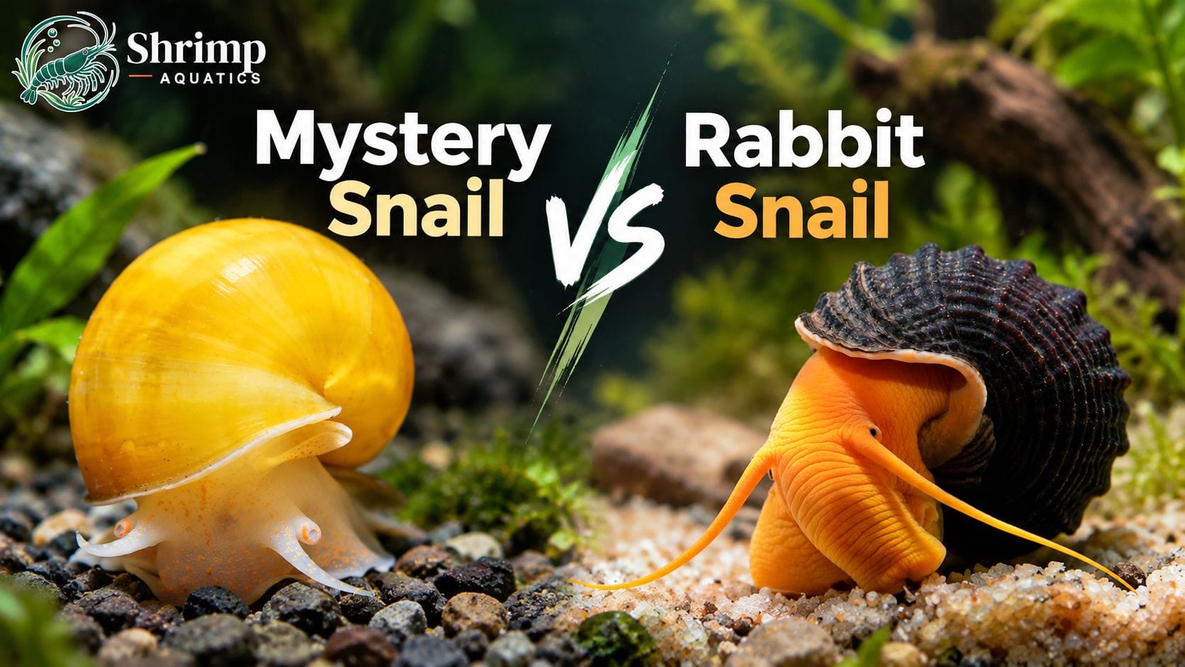 Rabbit Snail vs Mystery Snail