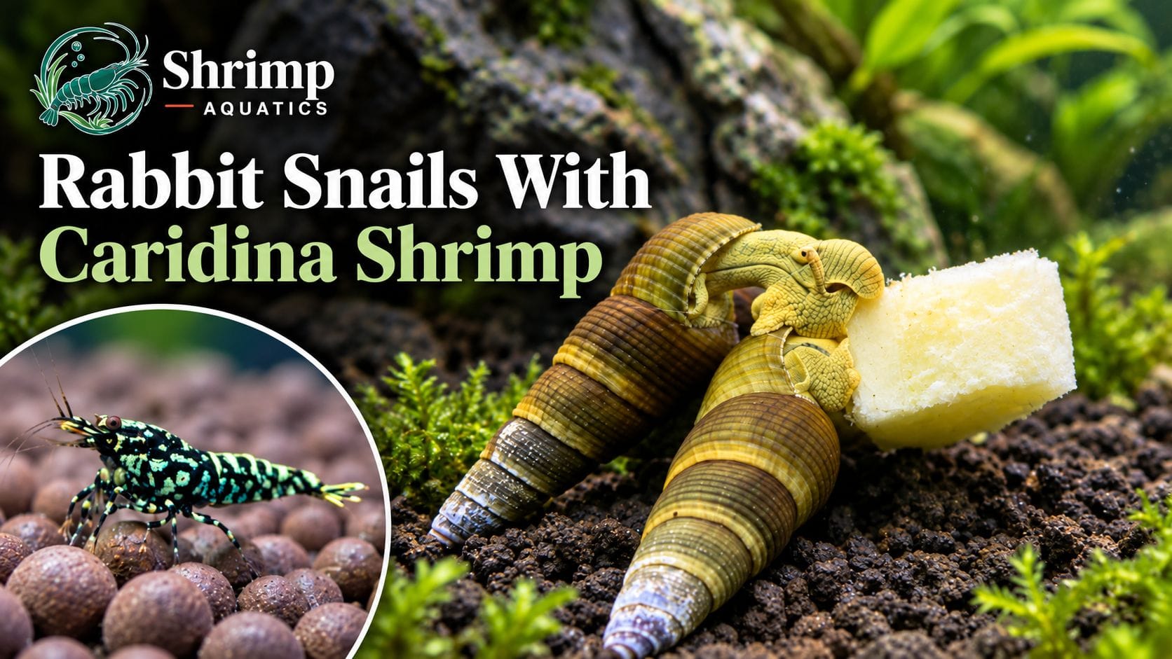 Rabbit Snails With Caridina Shrimp