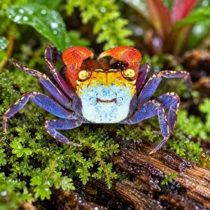 Rainbow Vampire Crab (Geosesarma rouxi)