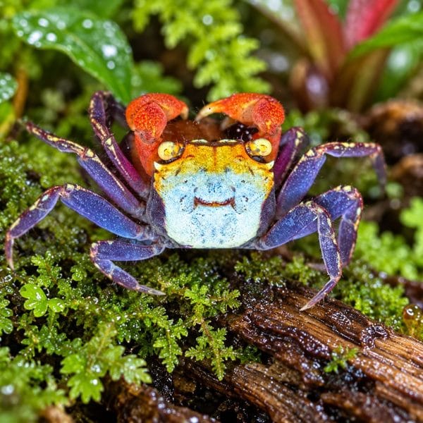 Rainbow Vampire Crab Rainbow Vampire Crab (Geosesarma rouxi)