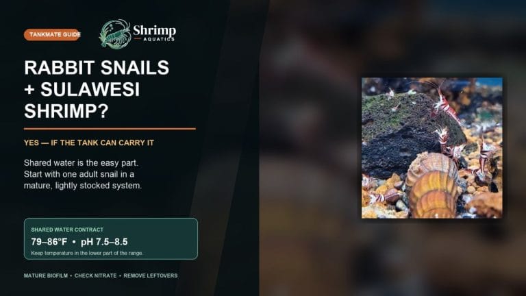 Can Sulawesi Shrimp Live With Rabbit Snails?