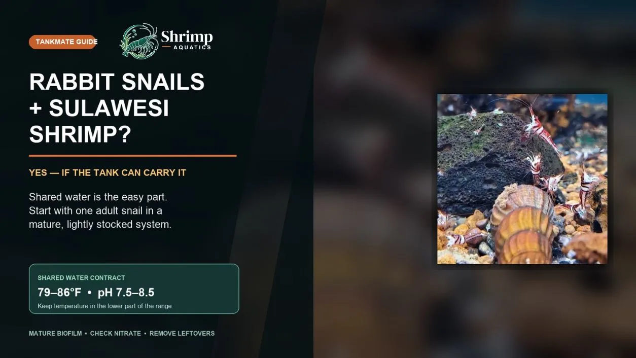 Can Sulawesi Shrimp Live With Rabbit Snails?