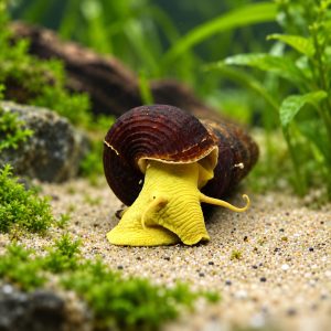 Yellow Poso Rabbit Snail (Tylomelania sp.)