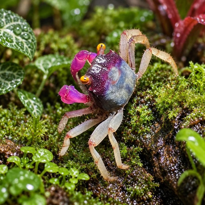 Female orchid vampire crab Orchid Vampire Crab (Geosesarma)