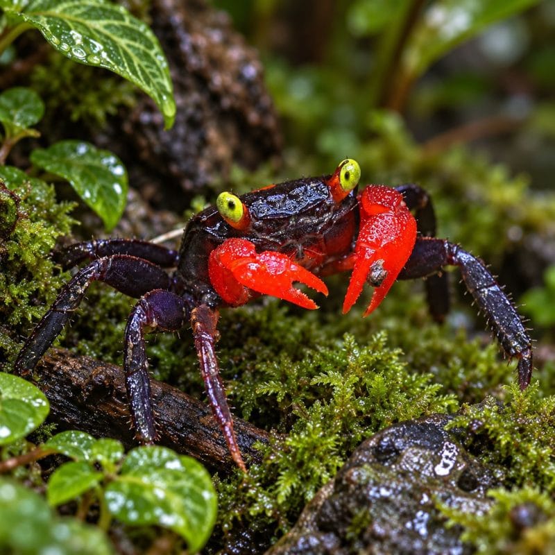 Red Devil Vampire Crab (Geosesarma)