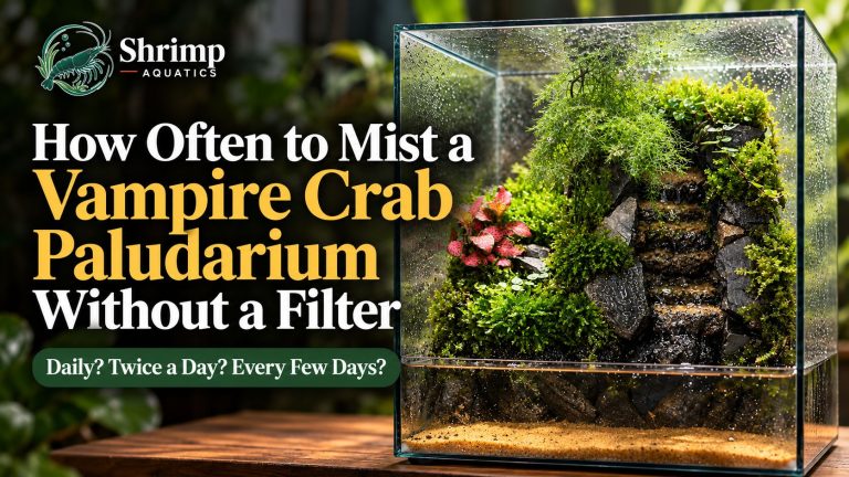 How Often to Mist a Vampire Crab Paludarium