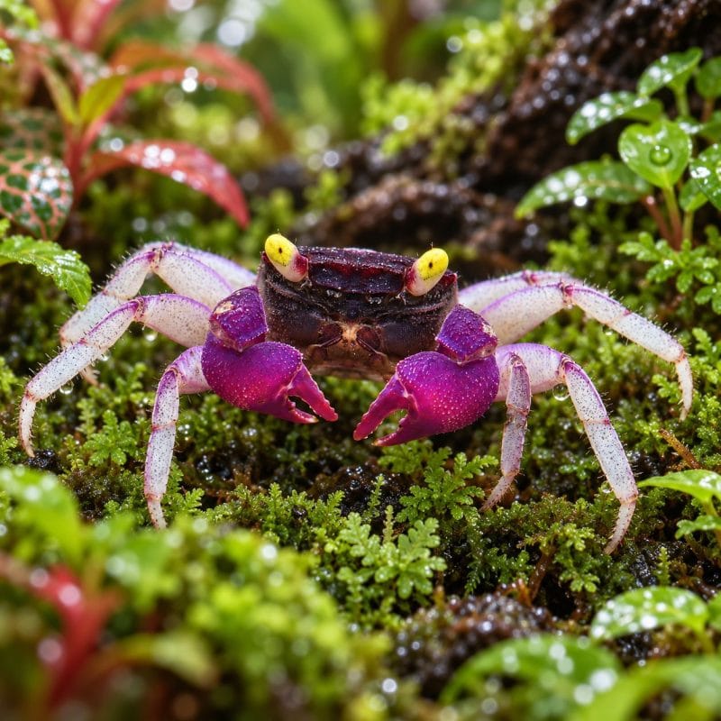 Male orchid vampire crab Orchid Vampire Crab (Geosesarma)