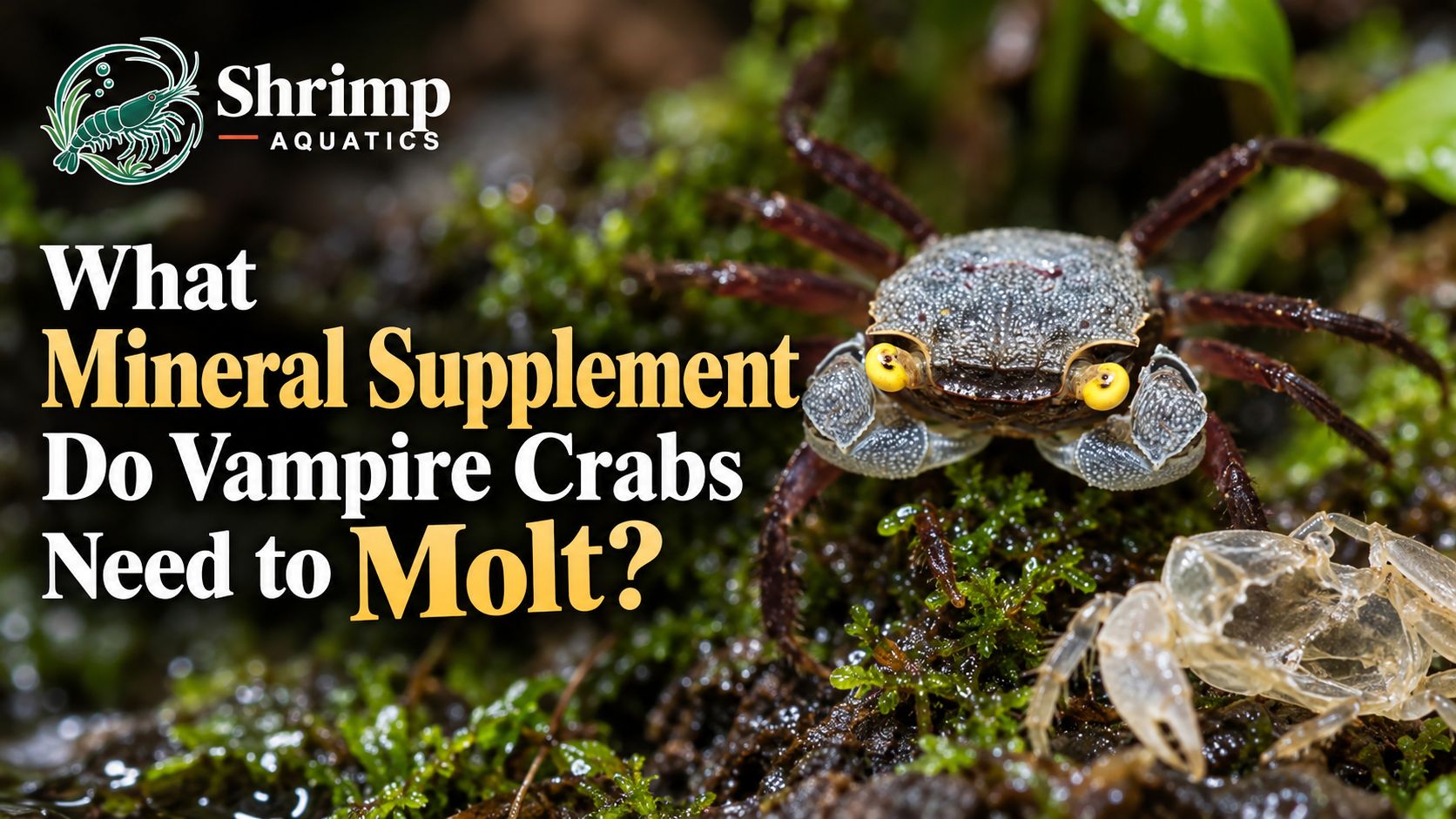 What Mineral Supplement Do Vampire Crabs Need to Molt?